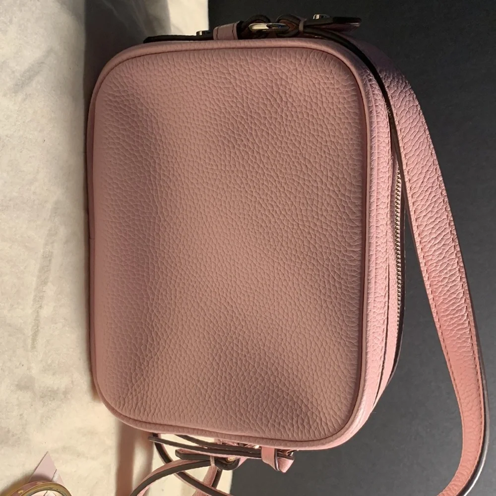 Kate Spade Square Mini Bag and the Pink Spade Bangle.